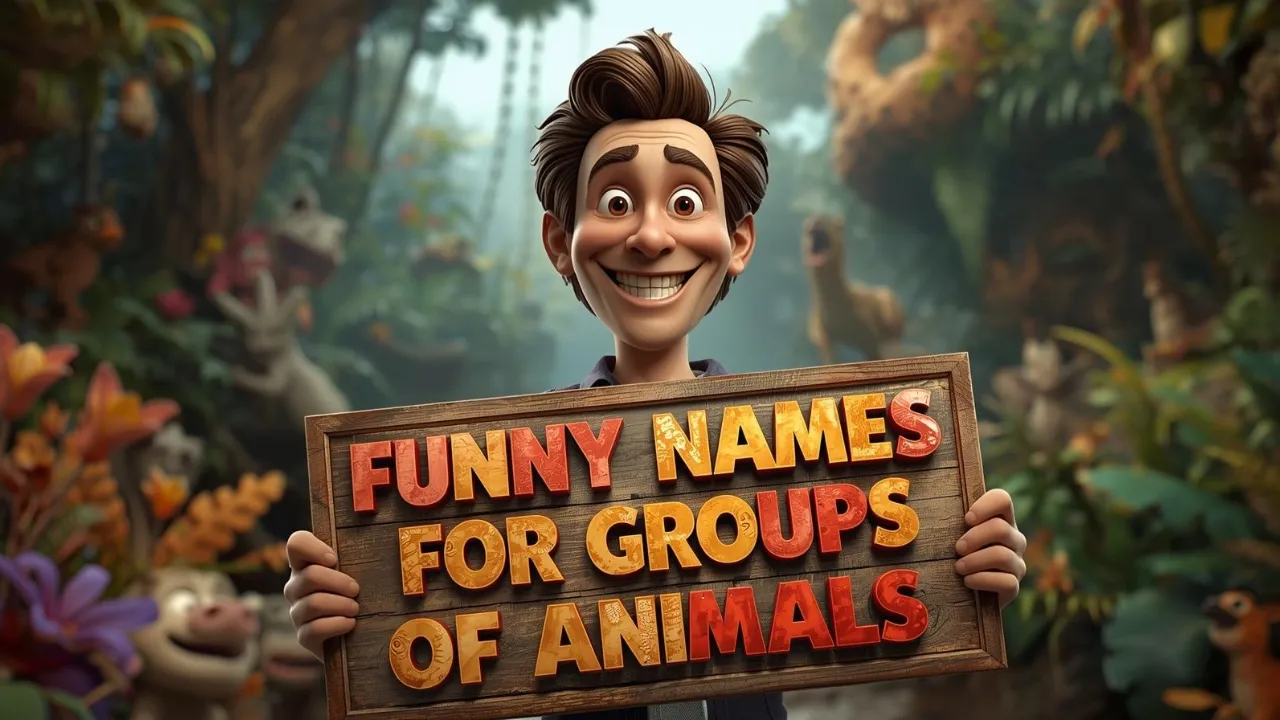 funny names for groups of animals