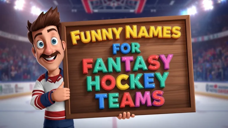 funny names for fantasy hockey teams